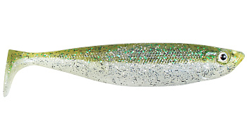 Силиконовая приманка Strike Pro Tumbler Shad 13, цвет: Green Flash, (уп./6шт.), (SPT-13#003)