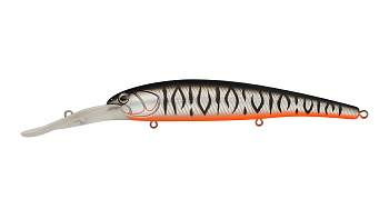 Воблер Минноу Strike Pro Hooligan Deep Diver 120, цвет: A243ES Grey Shadow Mat Tiger, (EG-220L#A243-SAM-S)