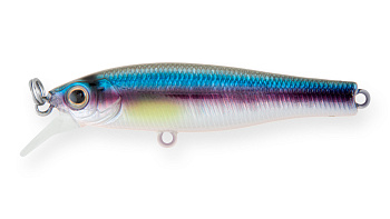 Воблер Минноу Strike Pro Quick Minnow 55S, 55 мм, 4,5 гр, Загл. 1,5м., Тонущий, цвет: A210-SBO-RP Rainbow Ghost Wakasagi, (JS-239#A210-SBO-RP)