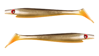 Силиконовая приманка Strike Pro Pig Shad Jr, цвет: Shitty Roach, (уп./2шт.), (SP-172C#C041)