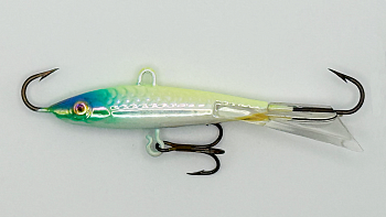 Балансир Strike Pro Super Ice 47, цвет: 096PFLR, светящийся, хвост: прозрачный