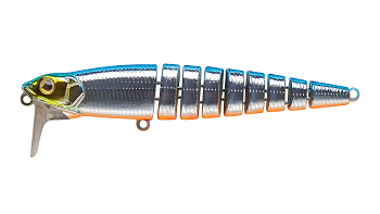 Воблер Многосоставной Strike Pro Flex X 105, цвет: 626E Blue Silver OB, (EG-056AL#626E)