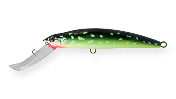 Воблер Минноу Strike Pro Musky Monster Deep 200CL, 200 мм, 118 гр, Загл. 10,0м.-12,0м., Плавающий, цвет: AC202F Hot Pike, (MG-007CL#AC202F)