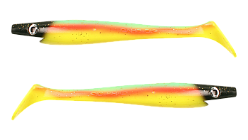 Силиконовая приманка Strike Pro Pig Shad Jr, цвет: Parrot, (уп./2шт.), (SP-172C#C038F)