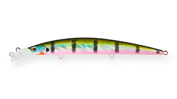 Воблер Минноу Strike Pro Top Water Minnow 130, 130 мм, 15 гр, Загл. 0,1м.-0,7м., Плавающий, цвет: 630V Bluegill, (JL-158F#630V)