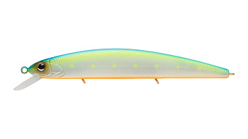 Воблер Минноу Strike Pro Montero 130SP, цвет: S056C Blue Mat Transparent Milk, (EG-190B-SP#S056C-GS)