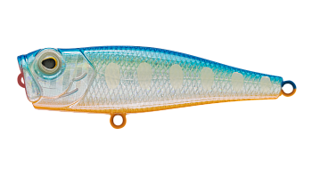 Воблер Поппер Strike Pro Bubble Pop 65, цвет: A150-713 UV Blue Silver OB, (EG-046#A150-713)
