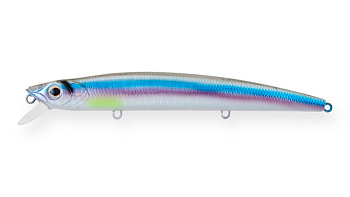 Воблер Минноу Strike Pro Wiggle Stick 140, цвет: A210-SBO-RP Rainbow Ghost Wakasagi, (EG-031F#A210-SBO-RP)