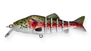Воблер Многосоставной Strike Pro Flex Phantom 90, цвет: 71 Trout Silver, (EG-066A#71)