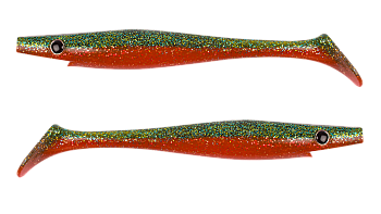 Силиконовая приманка Strike Pro Pig Shad Jr, цвет: Carrot, (уп./2шт.), (SP-172C#009)