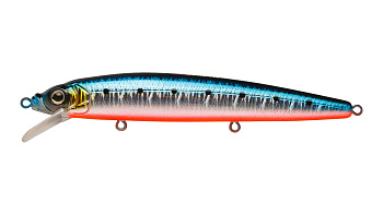 Воблер Минноу Strike Pro Alpha Minnow 115, цвет: A234-SBO-LU Blue Back Silver OB Fluo, (EG-033F#A234