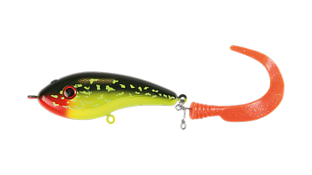 Воблер Джеркбейт Strike Pro Catchy, цвет: C202F Hot Pike, (EG-230#AC202F)