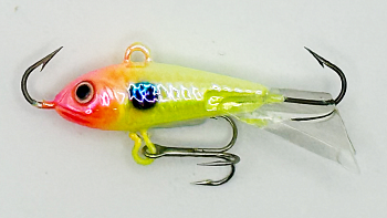 Балансир Strike Pro Ice Baby 24, цвет: A49PFLR, светящийся, хвост: прозрачный