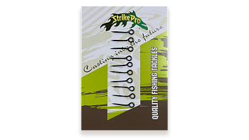 Шип стальной для монтажа стингера и силикона с засечками черный никель Strike Pro 2,5см 10шт.