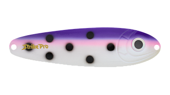 Блесна колеблющаяся Strike Pro BUSTER SPOON 140, цвет: C457F/CP Purple Milk UV, (ST-017#C457F/CP)