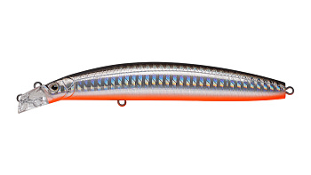 Воблер Минноу Strike Pro Top Water Minnow Long Casting 130, 130 мм, 21,4 гр, Загл. 0,1м.-0,7м., Плавающий, цвет: A70-713 Black Silver OB, (JL-177F#A70-713)