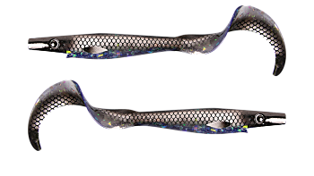 Силиконовая приманка Strike Pro Pig Tail Junior , цвет: Midnight Shiner, (уп./2шт.), (SP-172R#150)