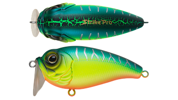 Воблер Крэнк Strike Pro Chubby Crank 58L, цвет: A223S-RP Pearl Mat Tiger, (JL-038L#A223S-RP)