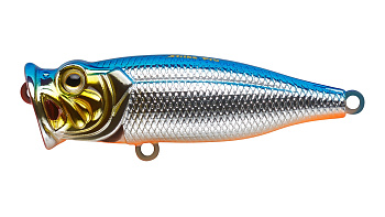 Воблер Поппер Strike Pro Pike Pop 70, цвет: 626E Blue Silver OB, (SH-002C#626E)