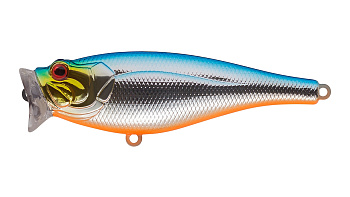Воблер Поппер Strike Pro Sea Monster 80, цвет: 626E Blue Silver OB, (SH-002A#626E)