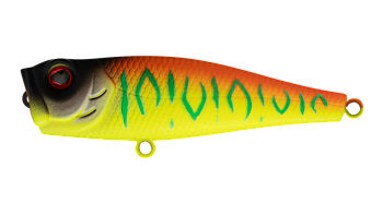 Воблер Поппер Strike Pro Bubble Pop 65, цвет: A242S Sunrise Mat Tiger, (EG-046#A242S)