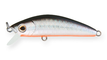 Воблер Минноу Strike Pro Mustang Minnow 60, 60 мм, 5,8 гр, Загл. 0,3м.-0,7м., Плавающий, цвет: A70-713 Black Silver OB, (MG-002A#A70-713)