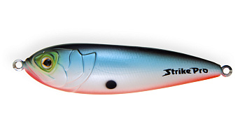 Блесна колеблющаяся Strike Pro Killer Profy 75S, 75 мм, 11 гр, Одинарный-незацепляйка, цвет: A05 Blue Milky, (PST-02S#A05/A05)