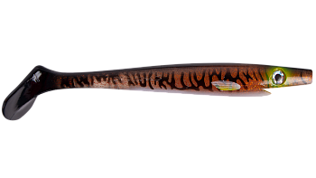 Силиконовая приманка Strike Pro Giant Pig Shad, цвет: Burbot, (SP-172B#147)