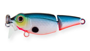 Воблер Составной Strike Pro Pygmy Jointed 40, цвет: A05 Blue Milky, (EG-073J#A05)