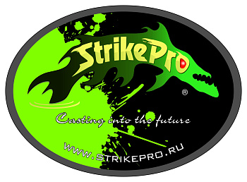 Наклейка ламинированная STRIKE PRO black (11х8cm)