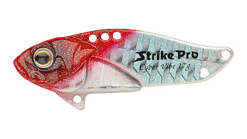 Блесна-Цикада Strike Pro Cyber Vibe 45, цвет: Redhead Silver, (JG-005C#022PPP-713)
