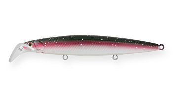 Воблер Минноу Strike Pro Scooter Minnow 110F, 110 мм, 11,8 гр, Загл. 1,5м.-2,5м., Плавающий, цвет: C349FLU Fluo Trout, светящийся, (EG-186F#C349FLU)