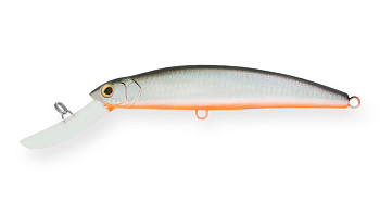 Воблер Минноу Strike Pro Musky Monster Deep 160CL, 160 мм, 55,7 гр, Загл. 8,0м.-10,0м., Плавающий, цвет: A70-713 Black Silver OB, (MG-006CL#A70-713)