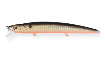 Воблер Минноу Strike Pro Wiggle Stick 140, цвет: 613-713 Black Back Smoked OB, (EG-031F#613-713)