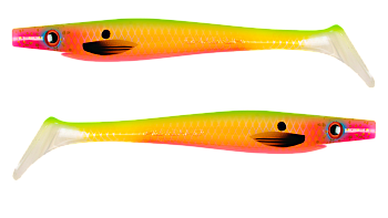 Силиконовая приманка Strike Pro Pig Shad Jr, цвет: Clown Shoes, (уп./2шт.), (SP-172C#160)