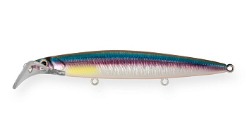 Воблер Минноу Strike Pro Scooter Minnow 110F, 110 мм, 11,8 гр, Загл. 1,5м.-2,5м., Плавающий, цвет: A210-SBO-RP Rainbow Ghost Wakasagi, (EG-186F#A210-SBO-RP)