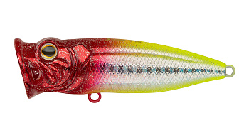 Воблер Поппер Strike Pro Pike Pop Mini 45, цвет: X10-713 Clown Silver, (SH-002B#X10-713)
