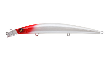 Воблер Минноу Strike Pro Top Water Minnow 130, 130 мм, 15 гр, Загл. 0,1м.-0,7м., Плавающий, цвет: 022PF Milk Redhead, (JL-158F#022PF)