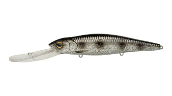 Воблер Минноу Strike Pro Deep Jer-O Minnow 130, цвет: A249-3D Disco Black Silver OB, (EG-054F#A249-3