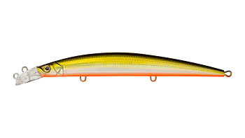 Воблер Минноу Strike Pro Top Water Minnow 130, 130 мм, 15 гр, Загл. 0,1м.-0,7м., Плавающий, цвет: 612T Natural Shad Silver, (JL-158F#612T)