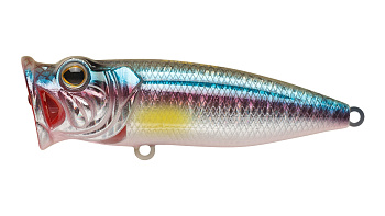 Воблер Поппер Strike Pro Pike Pop 70, цвет: A210-SBO-RP Rainbow Ghost Wakasagi, (SH-002C#A210-SBO-RP