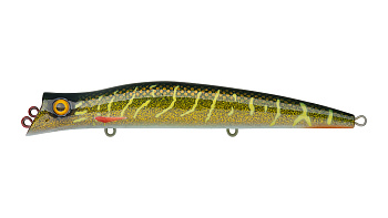 Воблер Дартер Strike Pro Darter-R Queen 130, цвет: JV012 Green Motoroil Pike UV, (JL-152F#JV012-UV)