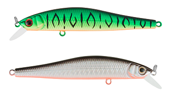 Воблер Минноу Strike Pro Jumper 90SP, цвет: GC01S/A70-713 Double Black Silver OB/Mat Tiger, (EG-192B