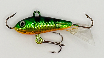 Балансир Strike Pro Ice Baby 24, цвет: A45E, цвет: Natural Perch, хвост: прозрачный