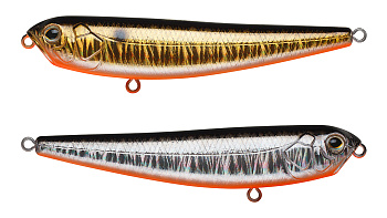 Воблер Волкер Strike Pro Hot Dog 65, цвет: A70-613-SBO Double Silver/Smoked, (EG-030A#A70-613-SBO)