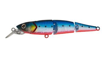 Воблер Составной Strike Pro Flying Fish Joint 90, цвет: A234-SBO-LU Blue Back Silver OB Fluo, (EG-07