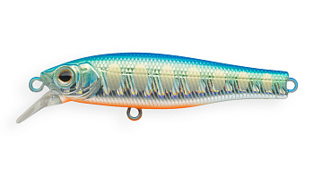 Воблер Минноу Strike Pro Quick Minnow 55S, 55 мм, 4,5 гр, Загл. 1,5м., Тонущий, цвет: A150-713 UV Blue Silver OB, (JS-239#A150-713)