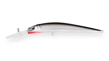 Воблер Минноу Strike Pro Alpha Diver 90, цвет: A010-EP Black Back Silver, (JL-061F#A010-EP)