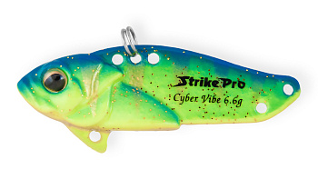 Блесна-Цикада Strike Pro Cyber Vibe 55, цвет: Glowing Blue Lemon, (JG-005D#A172FL)