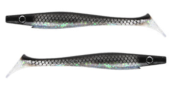 Силиконовая приманка Strike Pro Pig Shad Jr, цвет: Midnight Shiner, (уп./2шт.), (SP-172C#150)